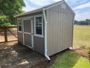 Shed Gutter Installation in Sublimity