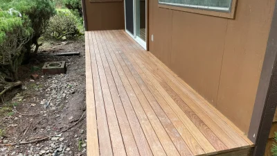 Mahogany Deck Installation in Marion